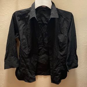 Express Black Button Down